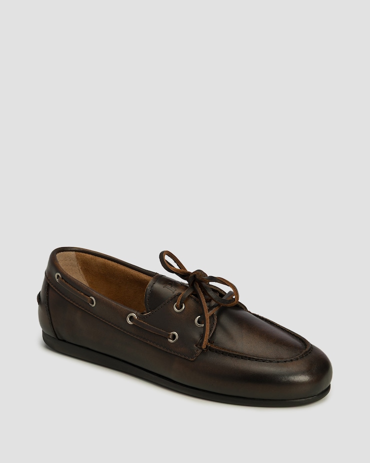 Dámske mokasíny z brúsenej kože Boat Loafer Brushed Posa