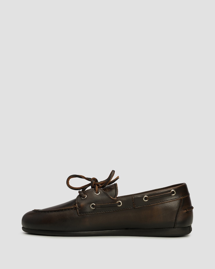 Dámske mokasíny z brúsenej kože Boat Loafer Brushed Posa