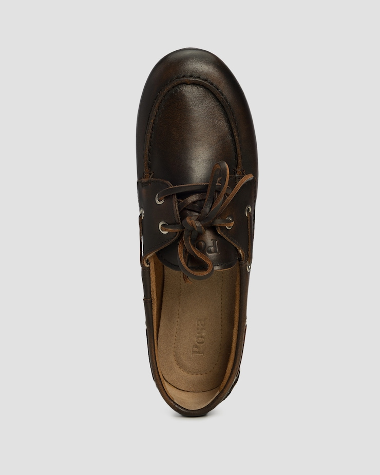 Dámske mokasíny z brúsenej kože Boat Loafer Brushed Posa