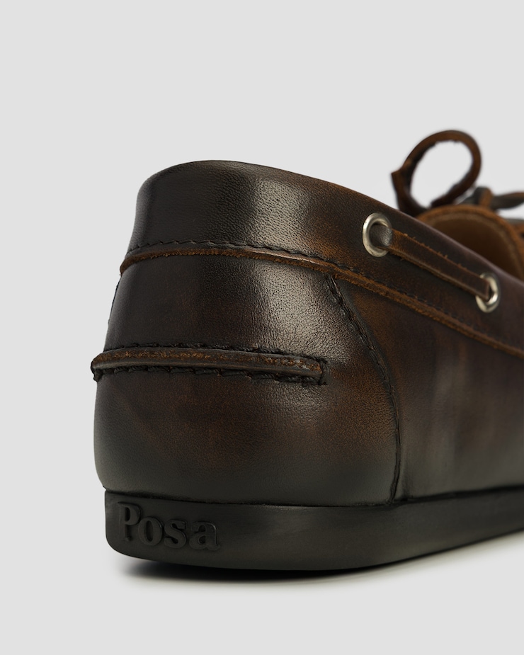 Dámske mokasíny z brúsenej kože Boat Loafer Brushed Posa